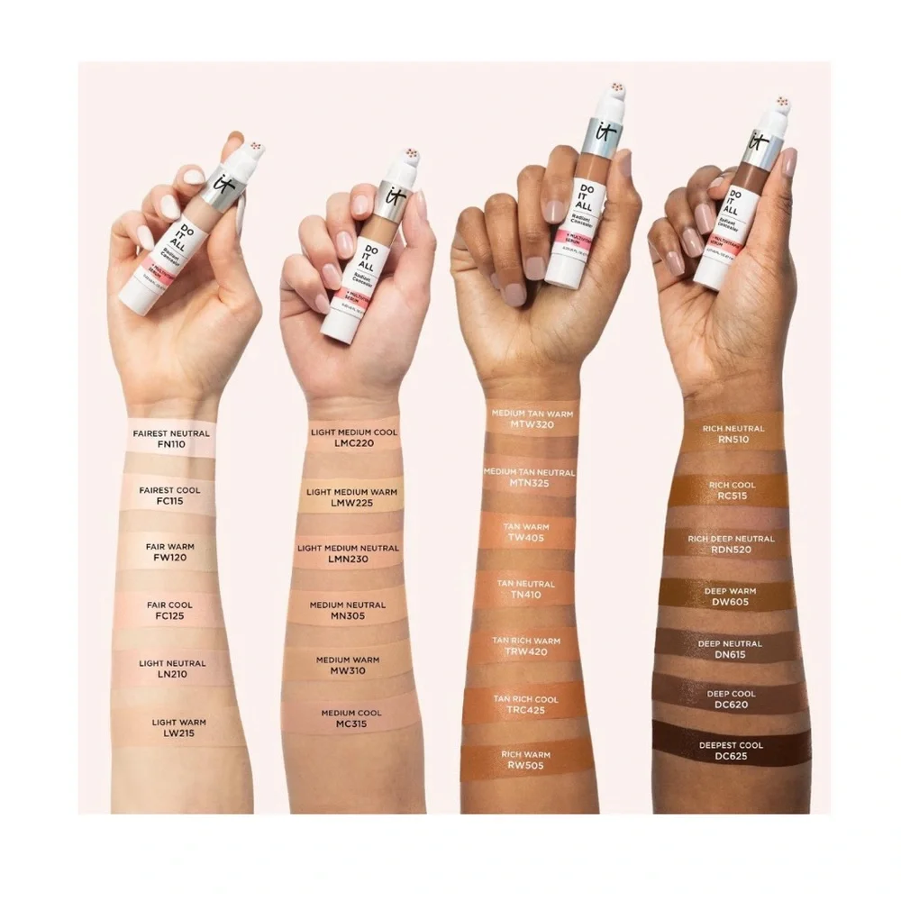 It Cosmetics Do It All Radiant Concealer 420 Tan Rich Warm Makeup Cover Up E1